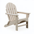 Sedia Adirondack 80 x 95 x 100 cm in plastica beige da esterno - schienale reclinabile