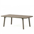 Tavolo da giardino 160 x 90 x 75 cm in plastica tortora - rettangolare moderno